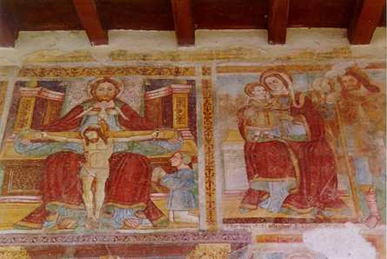Portico della Chiesa di S. Maria Assunta (portico) - Valgoglio (BG) 
