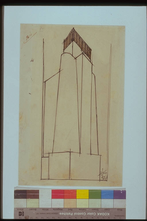 Torre faro, TORRE FARO (disegno) di Sant'Elia Antonio (attr.) (sec. XX)