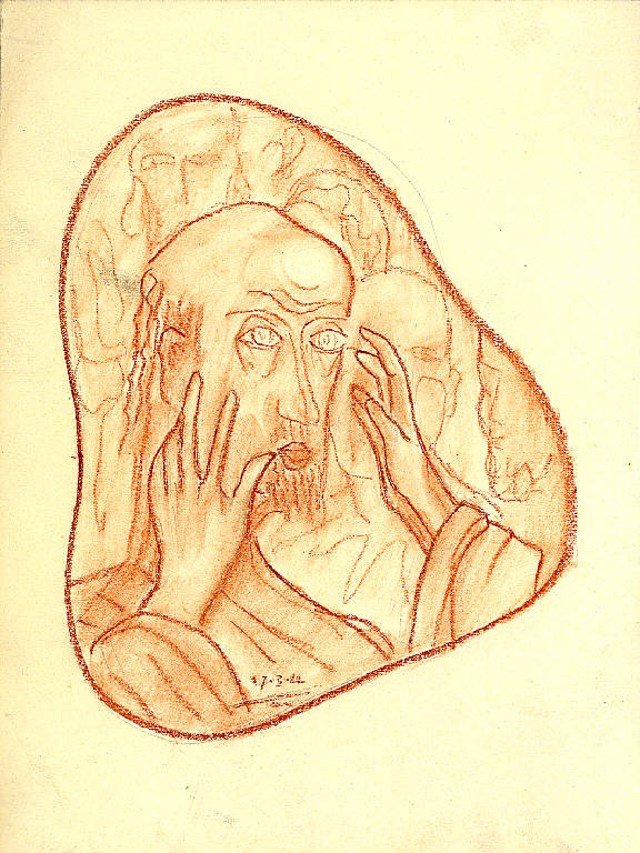 Miracolo del cieco, Miracolo del cieco (disegno) di Parisi, Domenico detto Ico Parisi (secondo quarto sec. XX)