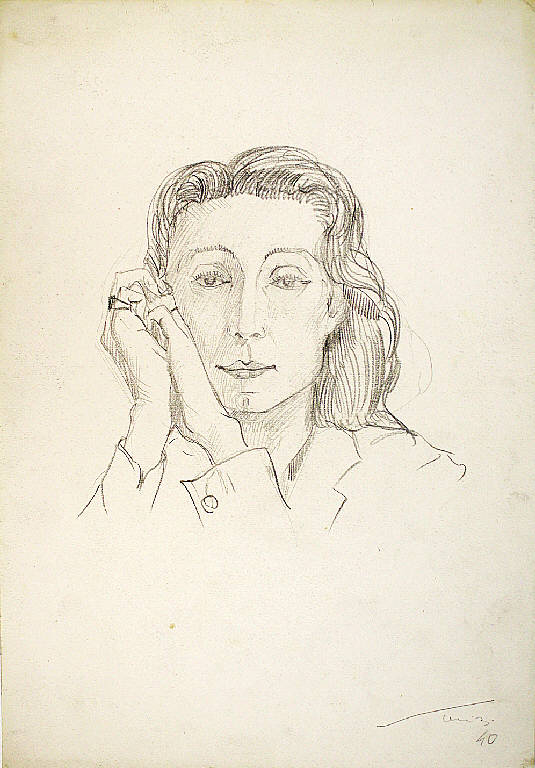 Luisa, Ritratto di Luisa Parisi (disegno) di Parisi, Domenico detto Ico Parisi (secondo quarto sec. XX)