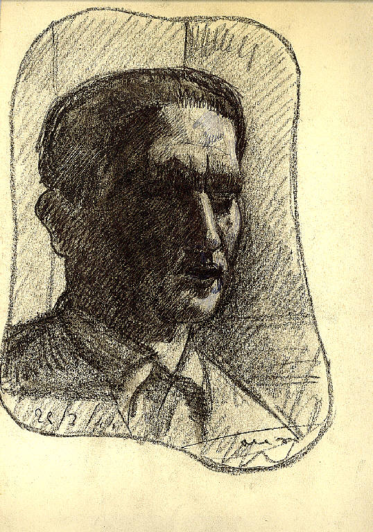 ritratto, Ritratto d'uomo (disegno) di Parisi, Domenico detto Ico Parisi (secondo quarto sec. XX)