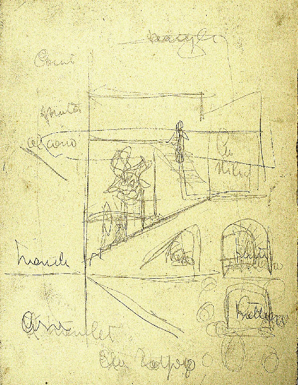 Architettura (disegno) di Parisi, Domenico detto Ico Parisi (secondo quarto sec. XX)