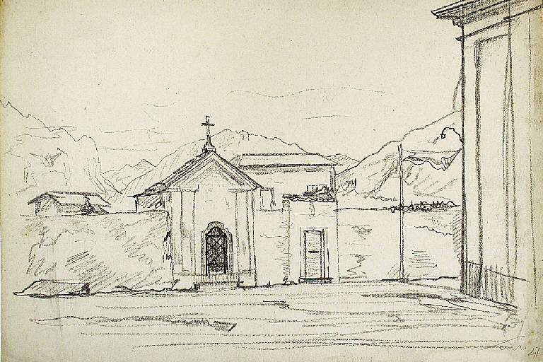 Cimitero, Cimitero (disegno) di Parisi, Domenico detto Ico Parisi (secondo quarto sec. XX)