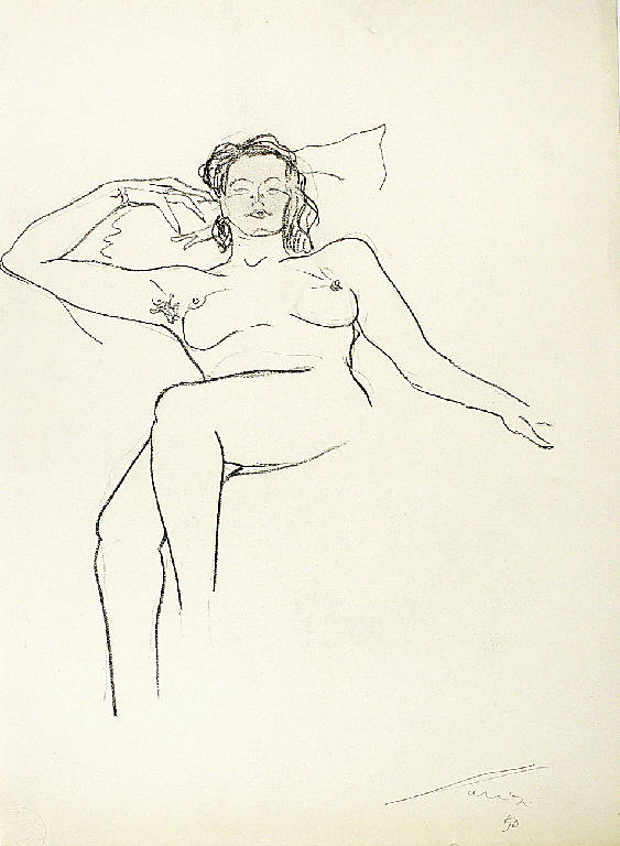 Luisa, Ritratto di Luisa Parisi (disegno) di Parisi, Domenico detto Ico Parisi (secondo quarto sec. XX)