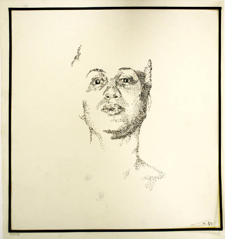 Volto, Ritratto di donna (disegno) di Parisi, Domenico detto Ico Parisi (seconda metà sec. XX)