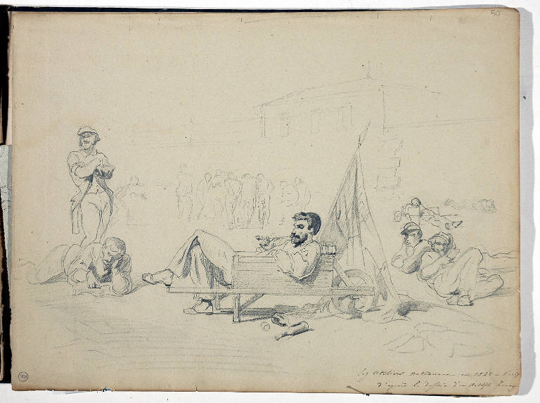 Les Ateliers Nationaux en 1848 à Paris d'après le dessin d'un Artiste Français, STORIA (disegno) di Bossoli Carlo (prima metà sec. XIX)