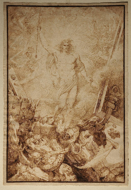 Cristo redentore (disegno) di Sabatelli Luigi (inizio sec. XIX)