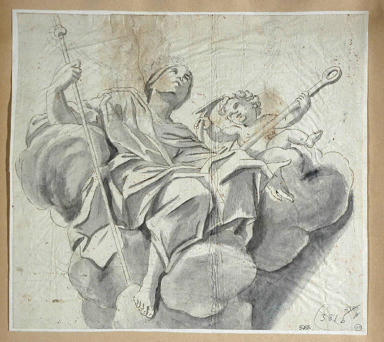 SPERANZA (disegno) di Franceschini Marcantonio (bottega) (fine/inizio secc. XVII/ XVIII)