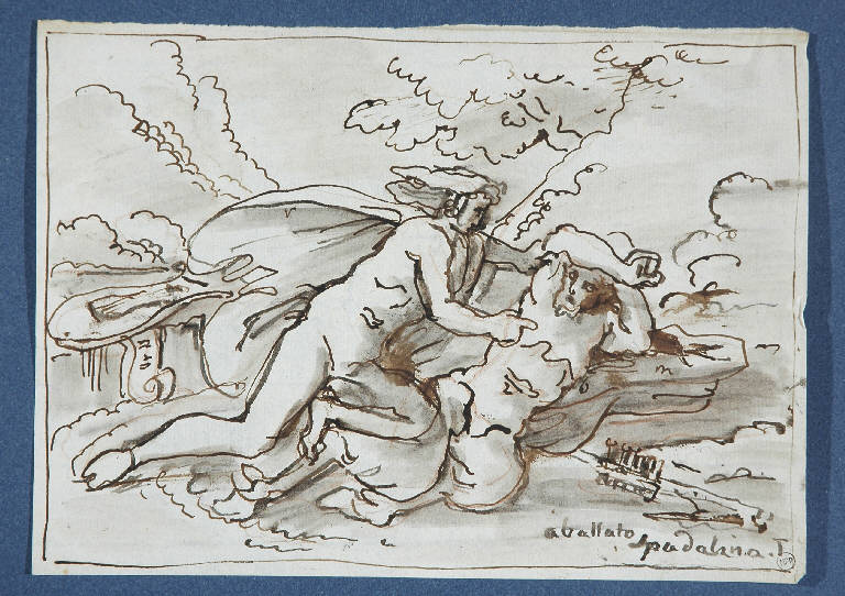 Scena mitologica (disegno) di Duranti Fortunato (secondo quarto sec. XIX)