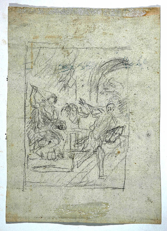 Studio di figure (disegno) - ambito italiano (sec. XIX)