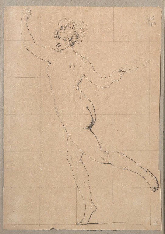 Danzatrice (disegno) di Bisi Michele (sec. XIX)