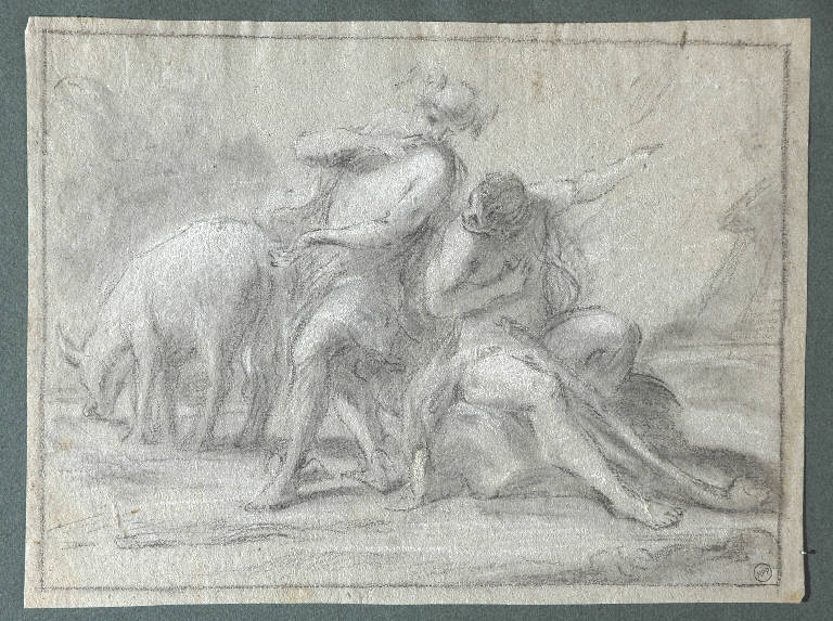 Mercurio e Argo (disegno) - ambito italiano (secondo quarto sec. XIX)