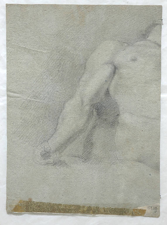 Figura maschile (disegno) - ambito italiano (secondo quarto sec. XIX)