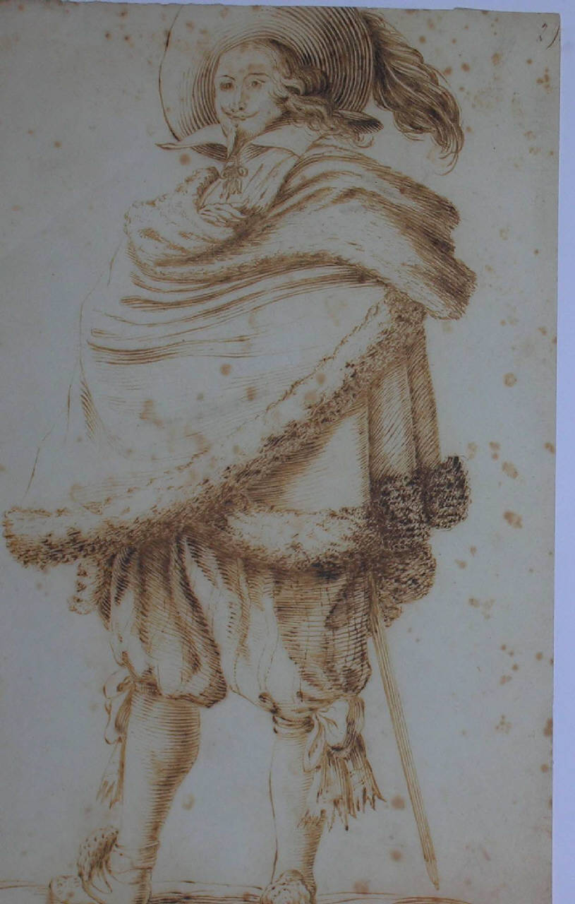 moschettiere (disegno) - ambito francese (sec. XIX)