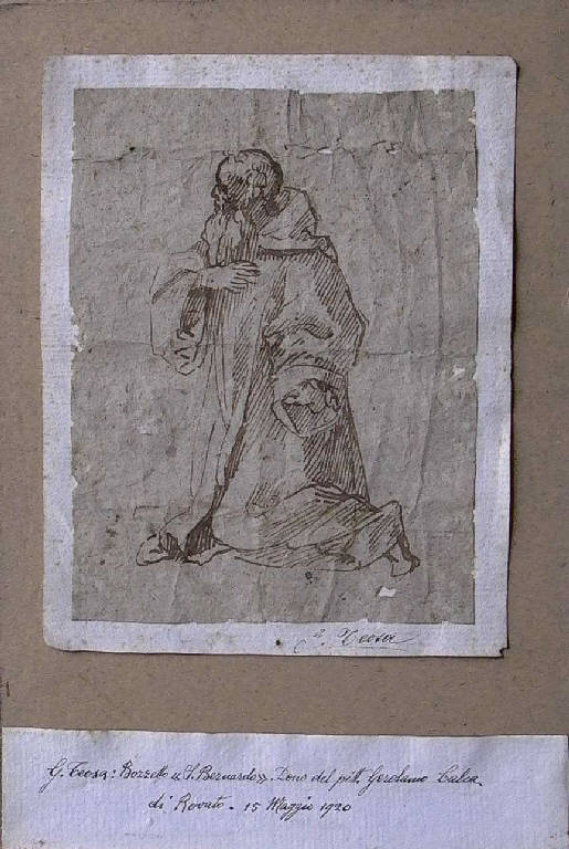 San Bernardo (disegno) di Teosa Giuseppe (fine sec. XVIII)