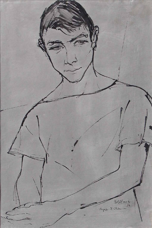 Ragazzo di Chiari, Ritratto di ragazzo di Chiari (disegno) di Dessanti Cesco (sec. XX)