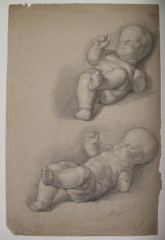 Putti (disegno) di Ligari Angelo (sec. XIX)