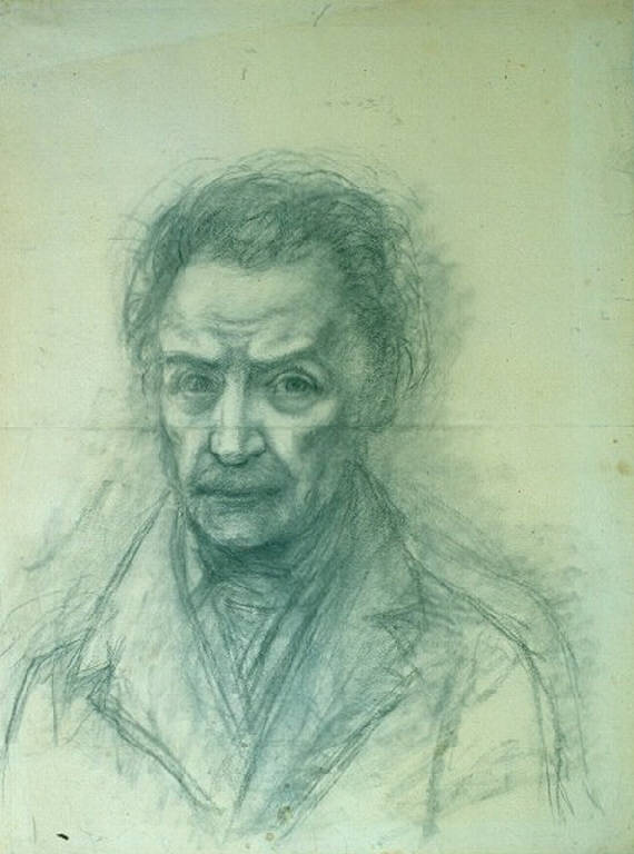 Ritratto maschile (disegno) di Ligari Angelo (sec. XIX)