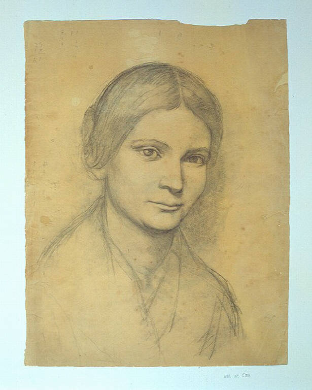 Ritratto Femminile/ Ritratto maschile (disegno) di Ligari Angelo (sec. XIX)