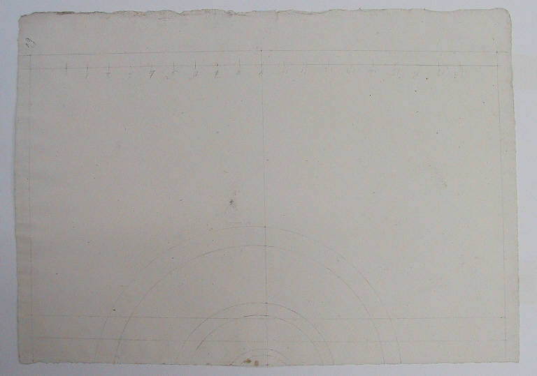 Archi di cerchio (disegno) di Ligari Angelo (sec. XIX)