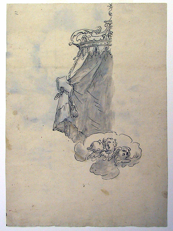 Baldacchino (disegno) di Ligari Cesare (sec. XVIII)