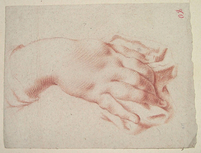 Mano (disegno) di Ligari Giovanni Pietro; Ligari Cesare (prima metà sec. XVIII)