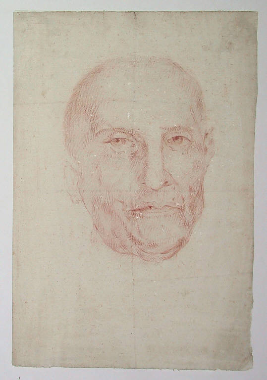 testa d'uomo (disegno) di Ligari Giovanni Pietro (secondo quarto sec. XVIII)