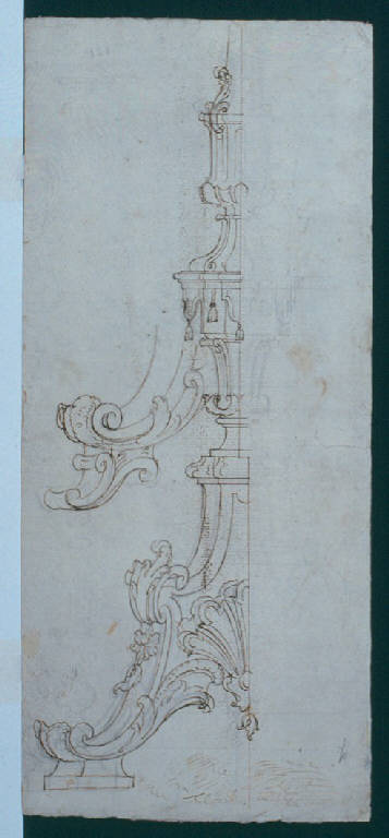 Candelabri (disegno) di Ligari Giovanni Pietro (sec. XVIII)