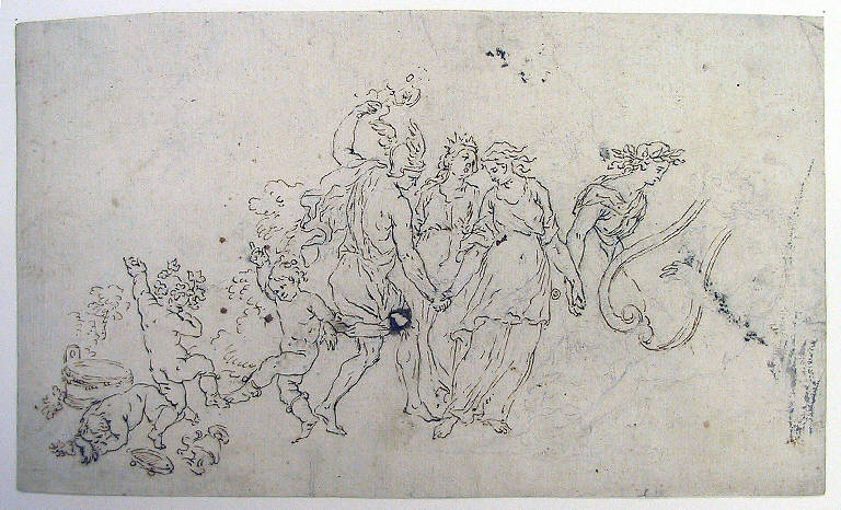 Matrimonio di Mercurio con Filologia (disegno) di Ligari Angelo (primo quarto sec. XIX)