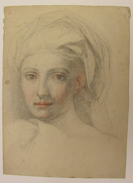 Ritratto Femminile (disegno) di Ligari Angelo (sec. XIX)