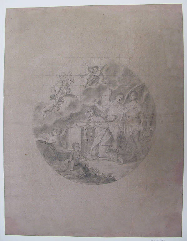 Santa Caterina d'Alessandria (disegno) di Ligari Angelo (sec. XIX)