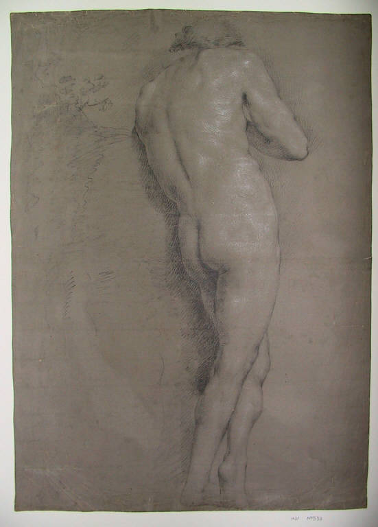 Figura maschile (disegno) di Ligari Angelo (secondo quarto sec. XIX)