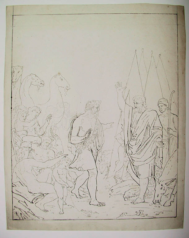 Scena biblica (disegno) di Ligari Angelo (sec. XIX)