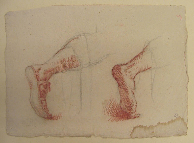 Piedi (disegno) di Ligari Cesare (terzo quarto sec. XVIII)