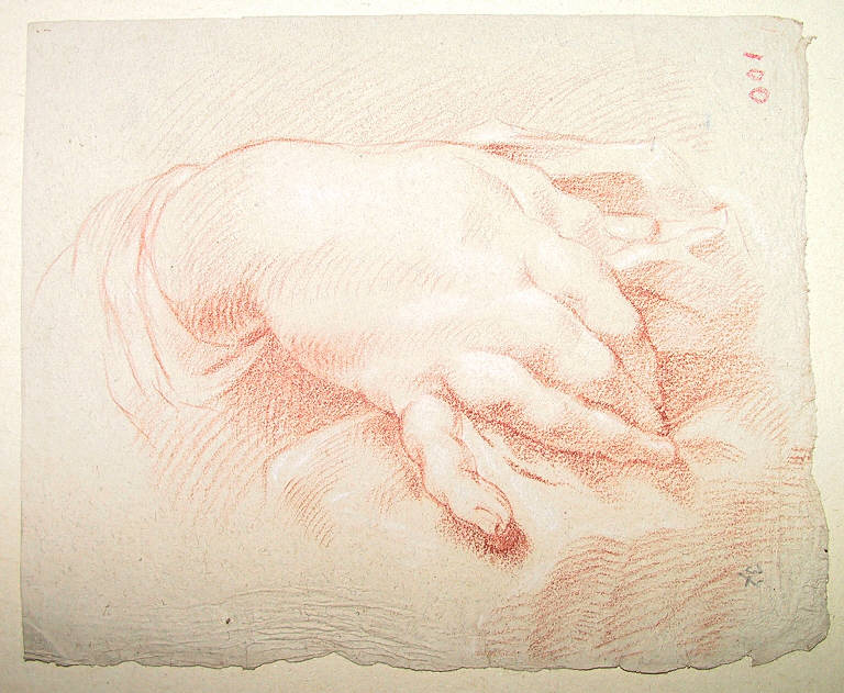 Mano (disegno) di Ligari Giovanni Pietro; Ligari Cesare; Ligari Vittoria (sec. XVIII)