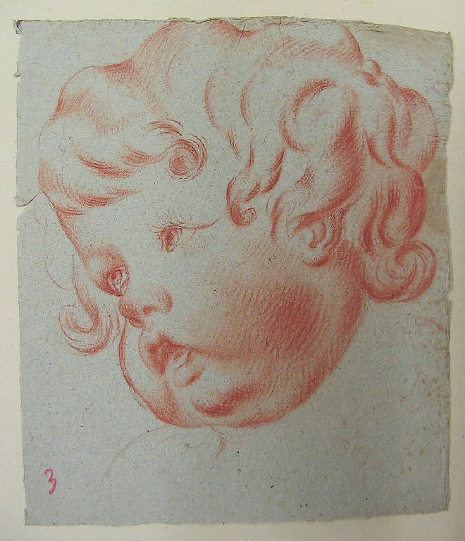 Putto (disegno) di Ligari Giovanni Pietro; Ligari Cesare; Ligari Vittoria (sec. XVIII)