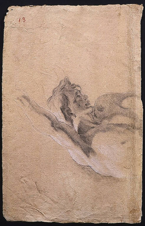 Busto maschile (disegno) di Ligari Cesare (sec. XVIII)