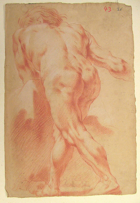 Figura maschile (disegno) di Ligari Giovanni Pietro (prima metà sec. XVIII)