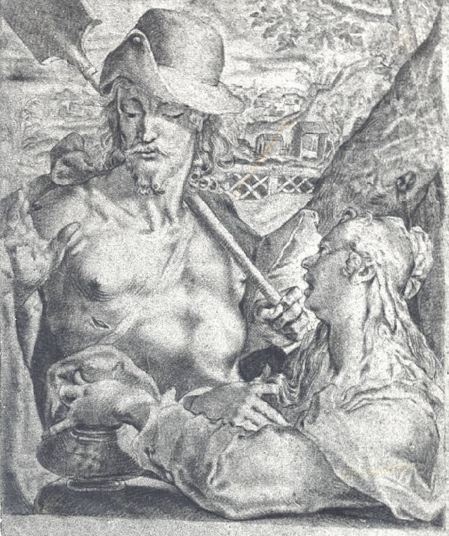 Noli me tangere (disegno) di Ligari Giovanni Pietro (prima metà sec. XVIII)