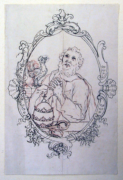 San Pietro (disegno) di Ligari Giovanni Pietro (sec. XVIII)