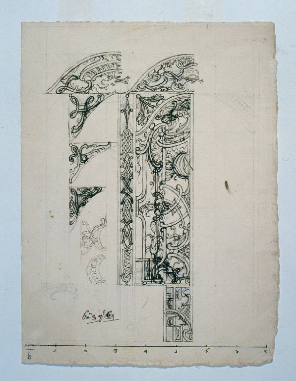 Inferriata (disegno) di Ligari Cesare (sec. XVIII)