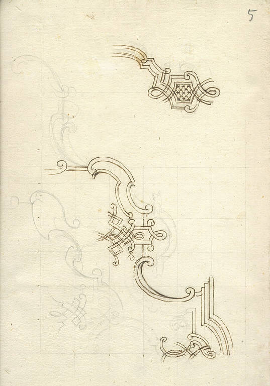 Inferriata (disegno) di Ligari Giovanni Pietro (prima metà sec. XVIII)