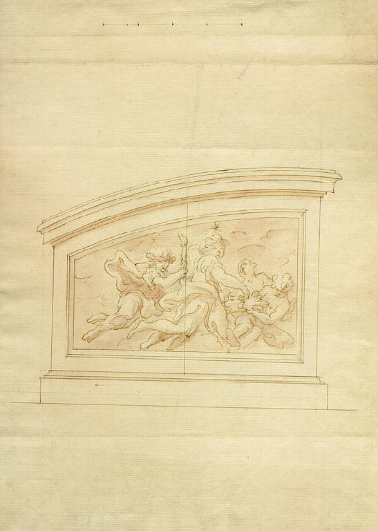 Angeli o amorini (disegno) di Ligari Giovanni Pietro (prima metà sec. XVIII)
