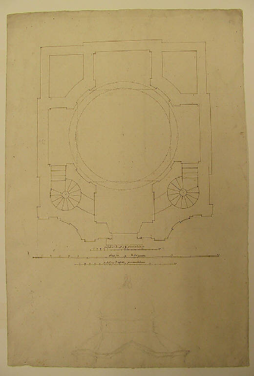 Planimetria (disegno) di Ligari Giovanni Pietro (prima metà sec. XVIII)