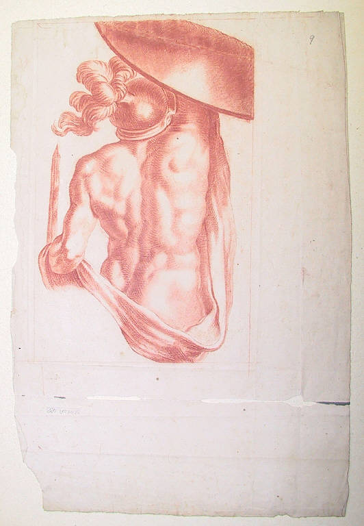 Gladiatore (disegno) di Ligari Giovanni Pietro (prima metà sec. XVIII)