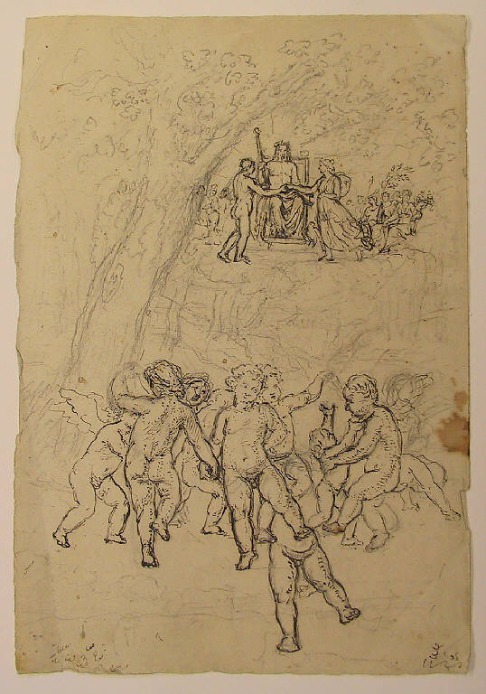 Nozze di Vulcano e Venere (disegno) di Ligari Angelo (sec. XIX)