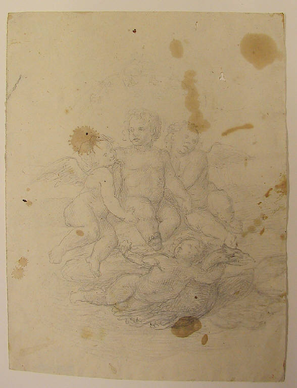 Ratto di Ganimede (disegno) di Ligari Angelo (sec. XIX)