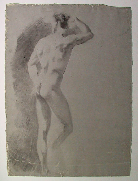 Figura maschile (disegno) di Ligari Angelo (sec. XIX)
