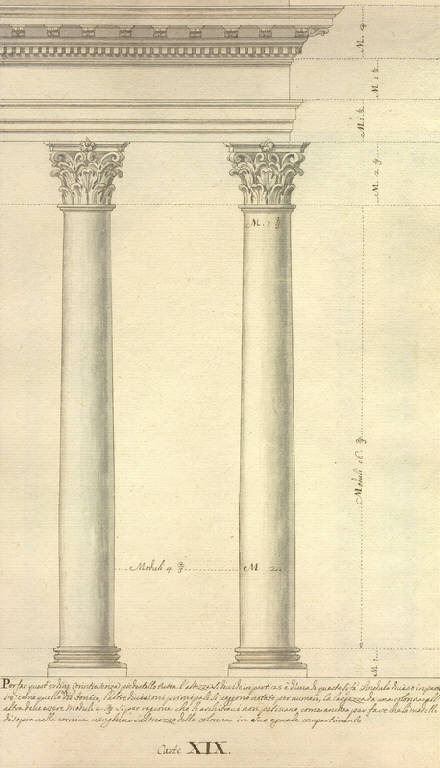 Architetture (disegno) di Ligari Giovanni Pietro (sec. XVIII)