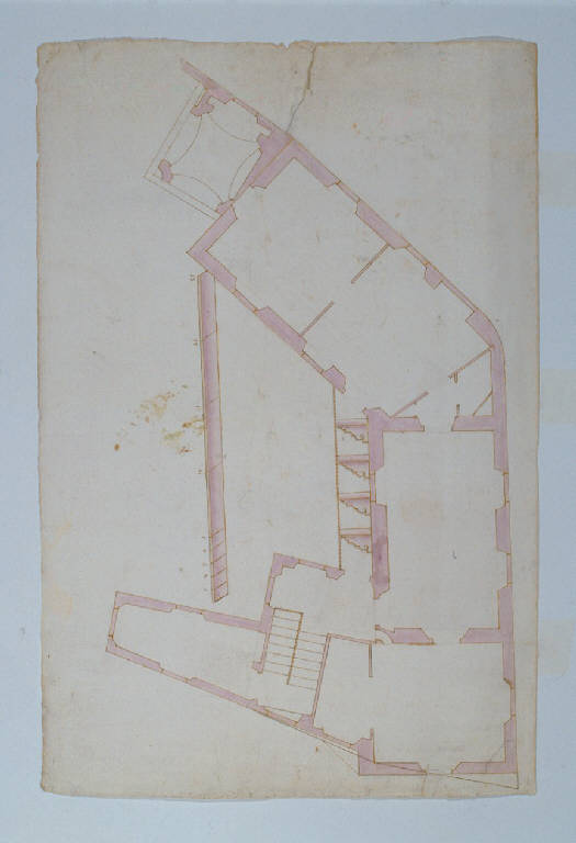 PLANIMETRIA (disegno) di Ligari Giovanni Pietro (sec. XVIII)